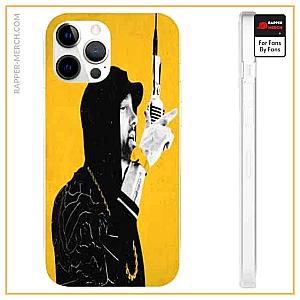 Eminem Cases - Eminem Studio Recording Art Yellow iPhone 12 Bumper Cover RM0310