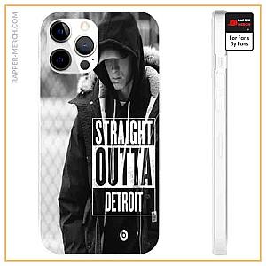 Eminem Cases - Straight Outta Detroit Eminem Monochrome iPhone 12 Case RM0310