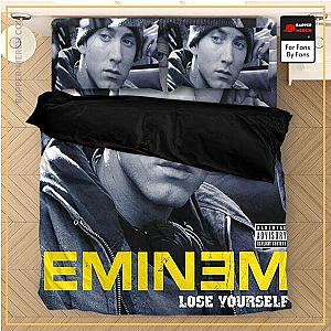 Eminem Bedding Sets - Famous Eminem Face Monochrome Photo Design Bedding Set RM0310