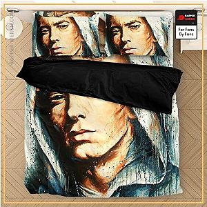 Eminem Bedding Sets - American Rapper Eminem Drip Art Portrait Bedding Set RM0310