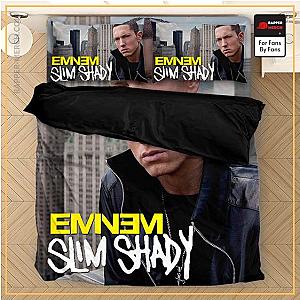 Eminem Bedding Sets - Eminem Slim Shady Skyscraper Background Bedclothes RM0310