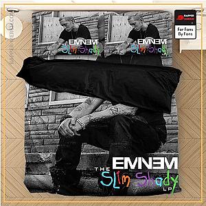 Eminem Bedding Sets - The Slim Shady LP Album Rap Icon Eminem Gray Bedding Set RM0310