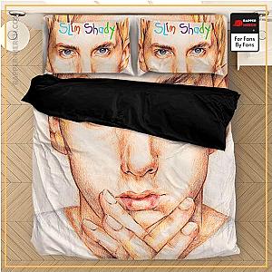 Eminem Bedding Sets - Eminem Fan Art Portrait The Slim Shady Bedding Set RM0310