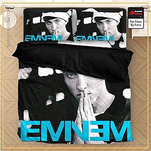 Eminem Bedding Sets - American Rapper Eminem Monochrome Design Bedclothes RM0310