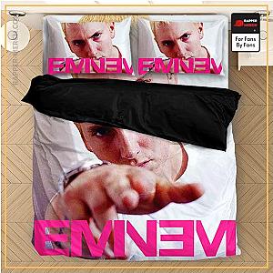 Eminem Bedding Sets - Eminem Blonde Hair Detroit Slim Shady White Bedding Set RM0310