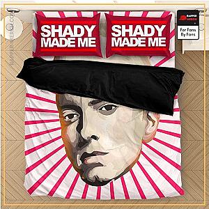 Eminem Bedding Sets - Shady Made Me Slim Shady Eminem Face Cutout Art Bed Linen RM0310