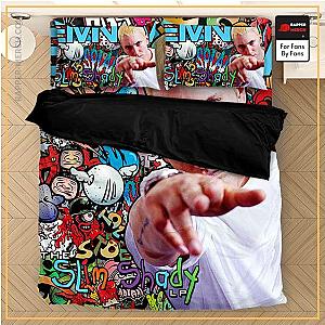 Eminem Bedding Sets - Eminem The Real Slim Shady Scribbled Art Bedding Set RM0310