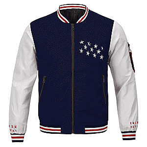 Eminem Jackets - Eminem Album Revival American Flag Inspired Varsity Jacket RM0310