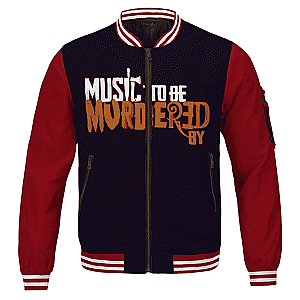 Eminem Jackets - Eminem Music To Be Murdered By Album Logo Varsity Jacket RM0310