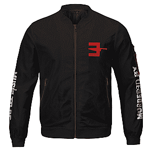 Eminem Jackets - Eminem's Album Music To Be Murdered By Logo Bomber Jacket RM0310