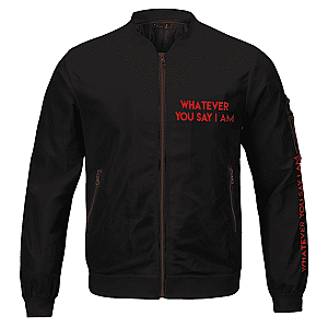 Eminem Jackets - Whatever You Say I am Eminem Portrait Black Bomber Jacket RM0310