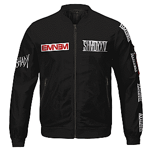 Eminem Jackets - Eminem Album Shady XV Typography Art Dope Letterman Jacket RM0310