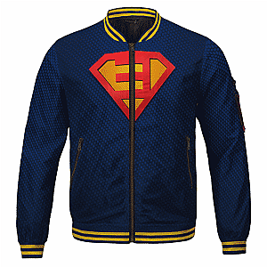 Eminem Jackets - Rap Icon Eminem Superman-Inspired Logo Stylish Bomber Jacket RM0310