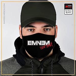 Eminem Face Masks - American Rapper Eminem Slim Shady Black Cloth Face Mask RM0310