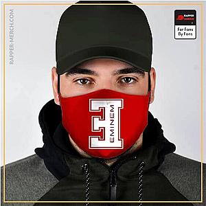 Eminem Face Masks - Hip-Hop Rapper Eminem Minimalist Logo Red Face Mask RM0310