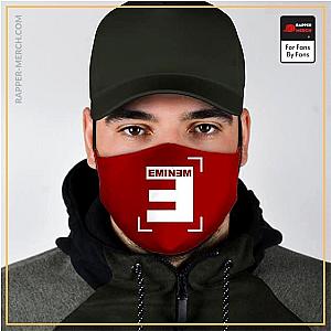 Eminem Face Masks - American Rapper Eminem Reversed E Logo Red Cloth Face Mask RM0310