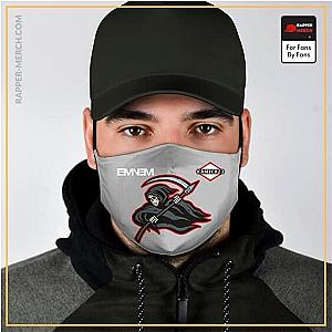 Eminem Face Masks - Eminem Kamikaze Grim Reaper Logo Epic Gray Face Mask RM0310