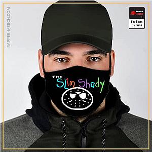 Eminem Face Masks - The Slim Shady Eminem Typography Art Black Face Mask RM0310