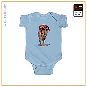 Tupac Shakur Baby Onesies - Tupac Makaveli Melting Art Legend Tribute Baby Bodysuit RM0310