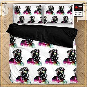 Tupac Shakur Bedding Sets - 2pac Shakur Rainbow Colourful Artwork Amazing White Bedding Set RM0310