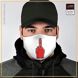 Eminem Face Masks - Slim Shady Eminem Middle Finger Minimalist Art Face Mask RM0310