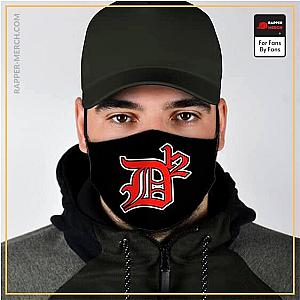 Eminem Face Masks - Marshall Mathers Eminem Detroit D2 Logo Black Face Mask RM0310