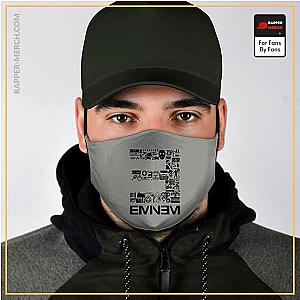 Eminem Face Masks - Rap Icon Eminem Music Career Logo Art Gray Face Mask RM0310