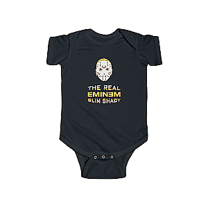 Eminem Baby Onesies - Eminem The Real Slim Shady Hockey Mask Badass Baby Onesie RM0310