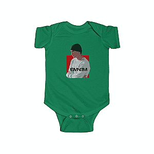 Eminem Baby Onesies - Eminem Marshall Mathers Side View Portrait Newborn Onesie RM0310