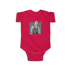 Eminem Baby Onesies - Slim Shady Wearing Mask Badass Eminem Newborn Onesie RM0310