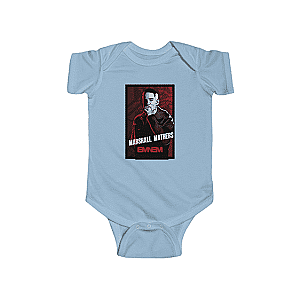 Eminem Baby Onesies - Marshall Mathers Eminem Performing Portrait Dope Baby Romper RM0310