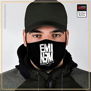 Eminem Face Masks - Rapper Eminem Recovery Mic Artwork Black Filtered Face Mask RM0310