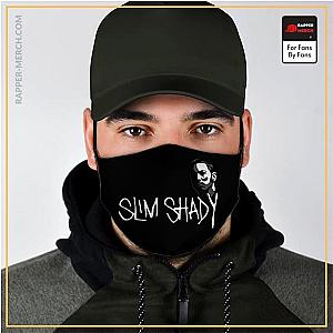 Eminem Face Masks - Slim Shady Eminem Silhouette Art Black Cloth Face Mask RM0310