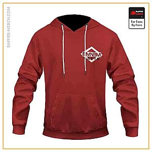 Eminem Hoodies - Eminem World Tour Album Kamikaze Jet Logo Red Hoodie Jacket RM0310