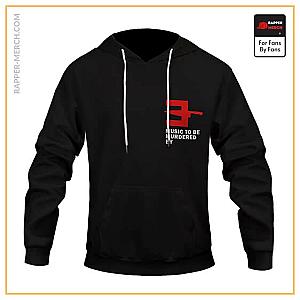 Eminem Hoodies - Music To Be Murdered By Logo Badass Eminem Pullover Hoodie RM0310