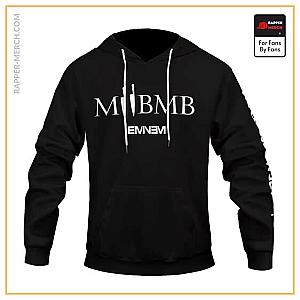 Eminem Hoodies - Eminem Music To Be Murdered By Acronym Logo Black Hoodie RM0310