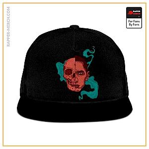 Eminem Caps - Dope American Rapper Eminem Skull Art Black Snapback Hat RM0310