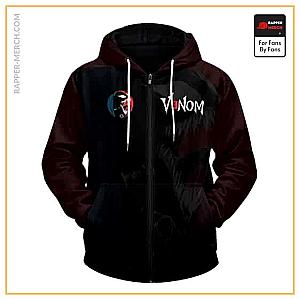 Eminem Zipped Hoodies - Rap Icon Eminem Venom Illustration Stylish Zip Hoodie Jacket RM0310