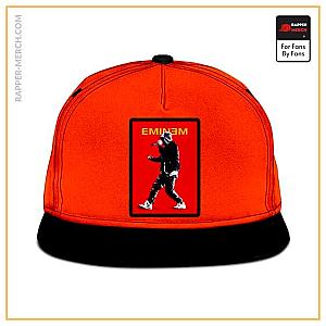 Eminem Caps - Rap God Eminem Full Body Portrait Logo Orange Snapback RM0310