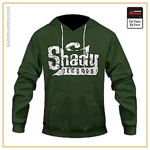 Eminem Hoodies - Marshall Mathers Eminem Shady Records Logo Green Hoodie RM0310