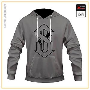 Eminem Hoodies - American Rapper Eminem Shady Minimalist Symbol Gray Hoodie RM0310