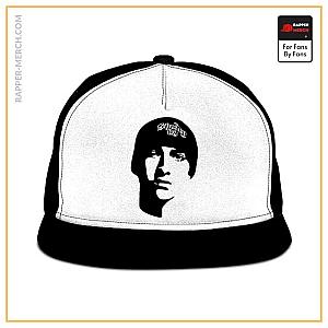 Eminem Caps - Rap God Eminem Stencil Logo Design Black &amp; White Snapback RM0310