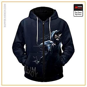 Eminem Zipped Hoodies - Slim Shady Abstract Geometric Art Badass Eminem Zip Hoodie RM0310