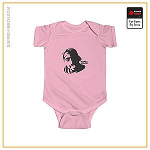 Tupac Shakur Baby Onesies - Tupac Amaru Shakur Silhouette Life Goes On Baby Onesie RM0310