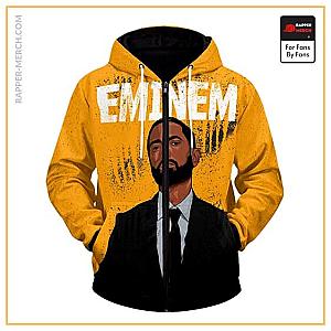 Eminem Zipped Hoodies - Marshall Mathers Eminem Grunge Art Awesome Zip Up Hoodie RM0310