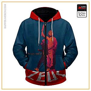 Eminem Zipped Hoodies - Eminem Single Song Zeus Artwork Cool Zip Up Hoodie RM0310