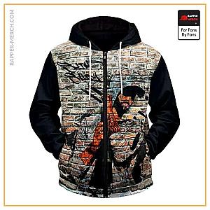 Eminem Zipped Hoodies - Slim Shady Eminem Abstract Graffiti Art Stylish Zip Hoodie RM0310