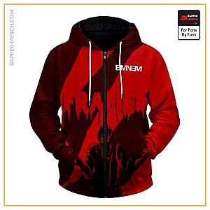 Eminem Zipped Hoodies - Eminem Framed Song Drip Artwork Dope Zip Up Hoodie Jacket RM0310