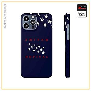 Eminem Cases - Eminem Revival U.S. Flag Stars Navy Blue iPhone 13 Cover RM0310