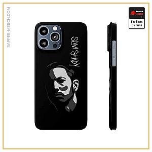 Eminem Cases - Slim Shady Face Silhouette Art Black iPhone 13 Case RM0310